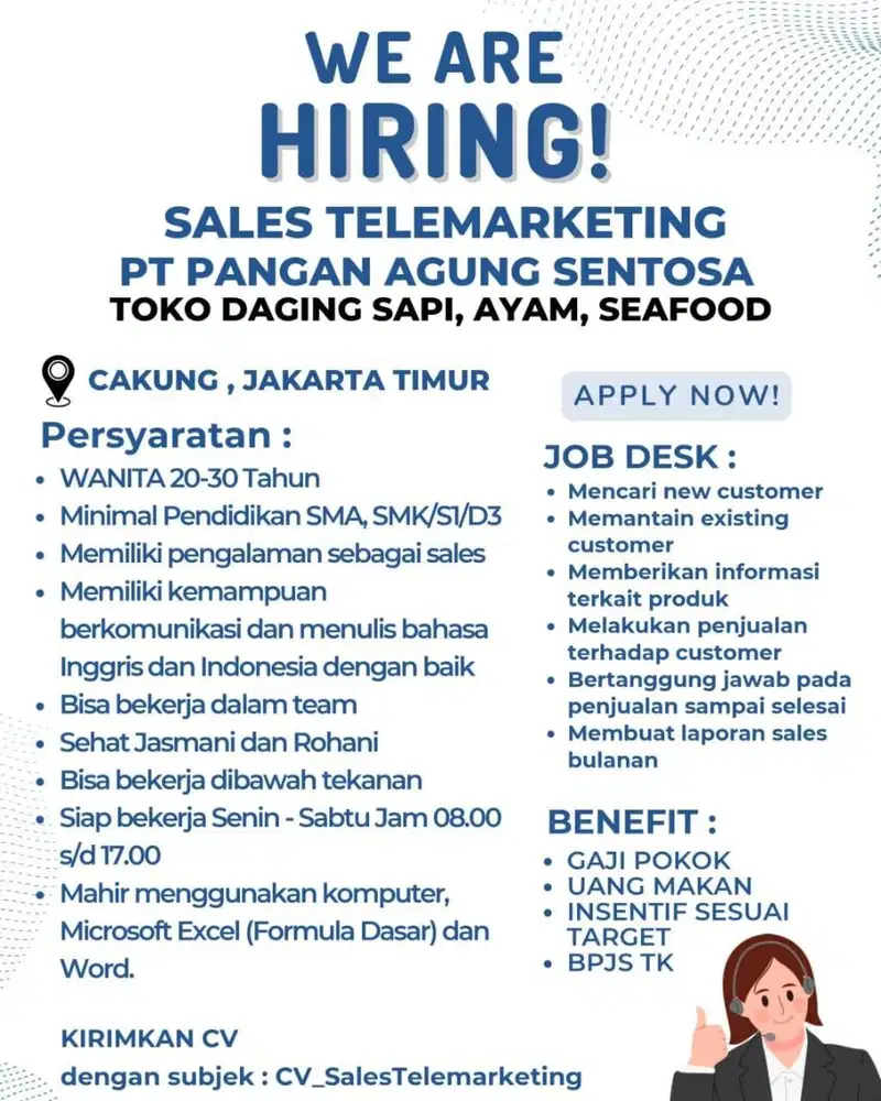 Masih Mencari Sales Telemarketing