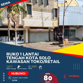 Ruko 1 Lantai Pasar Kliwon