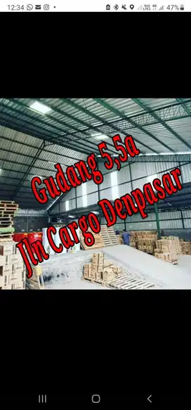 Disewakan Gudang  Lokasi di Jln Cargo Denpasar Bali