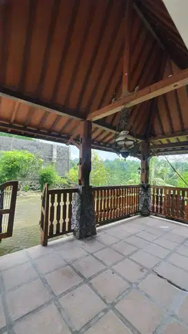 Villa Rumah Kayu Pakem Luas 3 Kamar Tidur bisa Nego