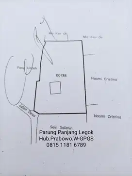 Jual Tanah Bonus Rumah, Parung Panjang