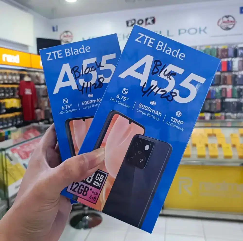 ZTE BLADE A55 4/128GB NEW SEGEL GARANSI RESMI TERMURAH