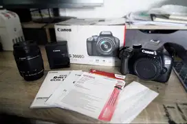 Canon 3000D + Lensa (Lengkap)