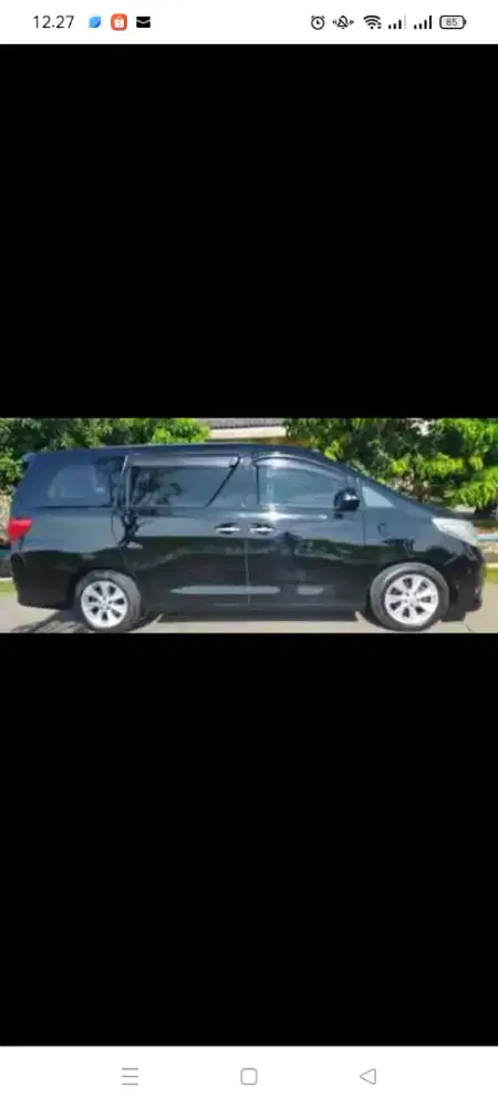 Toyota Alphard G tahun 2009 black edition