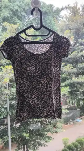 Kaos wanita loreng