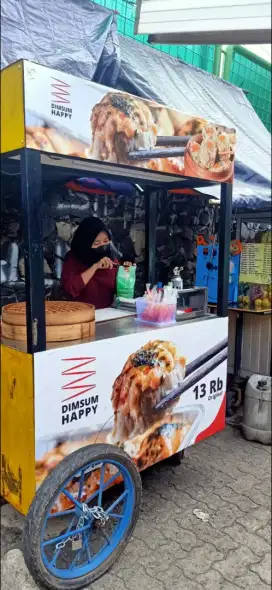 Dijual Gerobak Dimsum bekas, barang masih bagus, beserta isinya