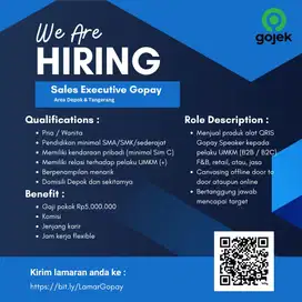 Sales Qris Gopay Spiker Area Tangerang Depok