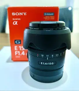 Jual Lensa Sony E 15mm f1.4 G APSC Lens Sony 15 mm f/1.4 G Like New