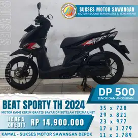 Terima tuker tambah BEAT SPORTY TH 2024 Second plat Depok proses cepat