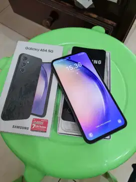 Samsung A54 5G 8/256 mulus Fullset terawat jarang dipakai