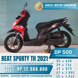 BEAT SPORTY TH 2021 Terima tuker tambah cash/kredit proses cepat