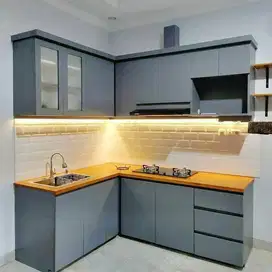 Kitchen set Termurah Jakarta Mini Bar Lemari Backdrop TV