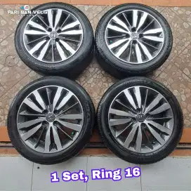 Velg Honda JAZZ RS Brand Enkei Ring 16 lebar 6 Baut 4X100 + Ban