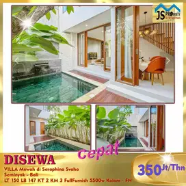 DISEWAKAN VILLA MEWAH MURAH DI BALI SERAPHINA SVANA SEMINYAK BALI