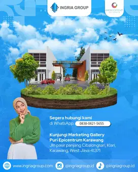 Rumah Modern Murah Siap Huni di Tengah Kota Karawang