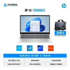 Laptop  Pelajar HP 14 ep0266TU i3 Gen 13  8GB/512GB