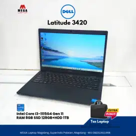 Dell Latitude Core I3 Gen 11 SSD 128gb HDD 1TB Laptop Second Murah