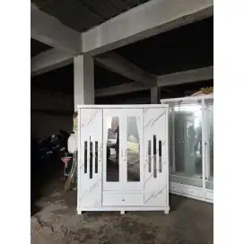 LEMARI PAKAIAN 4 PINTU / LEMARI PAKAIAN MODERN / LEMARI MURAH TERBARU!