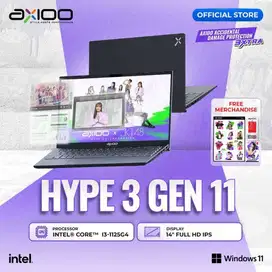 Kredit Laptop Axioo Hype 3 G11 Intel Core i3 1125G4 Ram 8 GB SSD