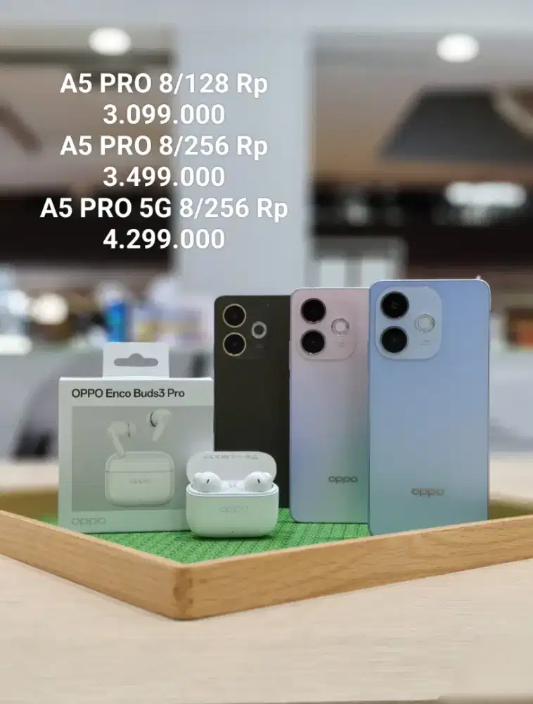 Oppo A5PRO 5g free enco buds 3 pro