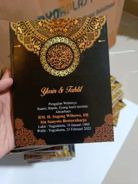 Buku Yasin 40 hari, 100 hari, 1000 hari