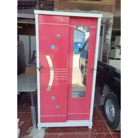 LEMARI SLEDING 2 PINTU / LEMARI PAKAIAN MINIMALIS / LEMARI KEKINIAN