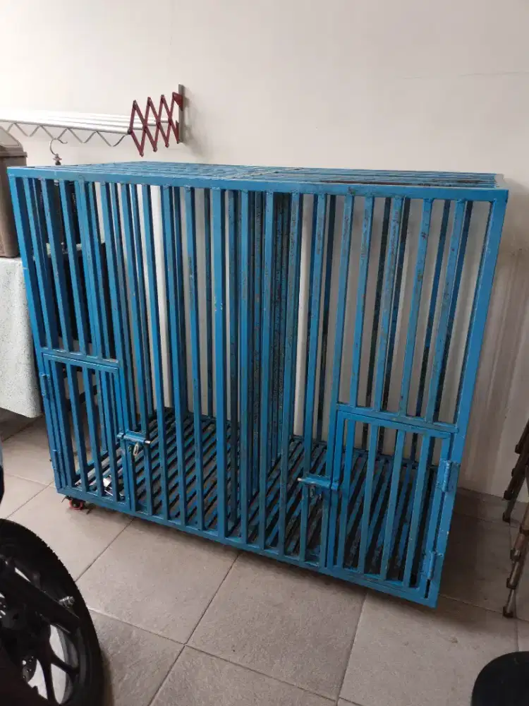 Kandang hewan besi holo galvanis