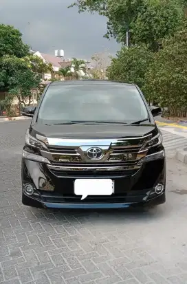 (TDp Rp 25 jt) Vellfire 2.5 G Bensin AT Black Met 2017