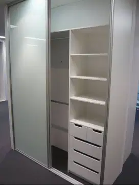 Custom Lemari 2 Pintu Sleding