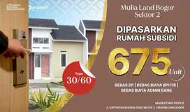 Dijual Rumah Subsidi Ready Stok Di Mulia Land Bogor Sektor 2