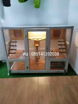 Kandang kucing dengan memberikan kenyamanan maksimal
