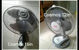 Kipas angin dinding dan kipas angin meja,merk Cosmos semua.borong j y