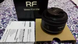 Lensa Cannon RF 50mm f1.8 STM fullset