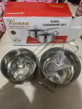 Set Panci 2 in 1 - Panci Vienna - Panci tebal