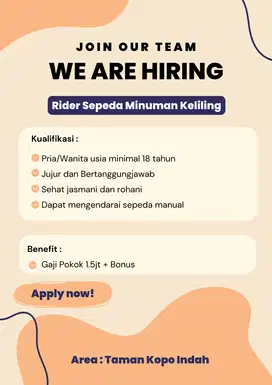 Rider Sepeda Minuman Keliling