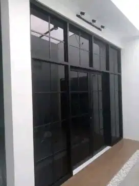 Kusen Alumunium pintu jendela kaca