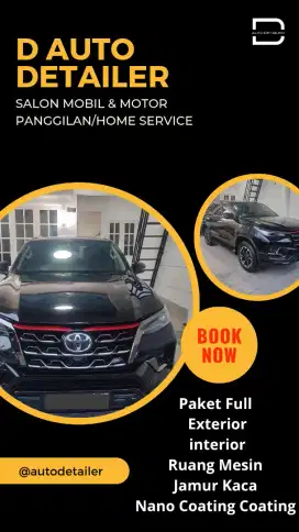 Salon/Poles Mobil & Motor Panggilan Home Service Nano Ceramic Coating