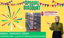 Promo Rak supermarket  gondola minimarket murah