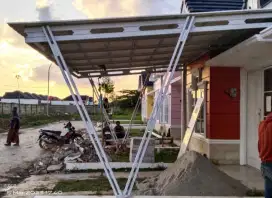 Kanopi bajaringan tiang V