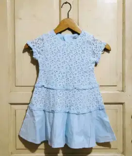 Curly Sue blue lace dress kids
