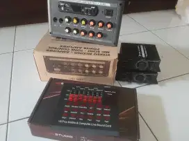 Sisa produksi Preaamp Karaoke, Soundcard dan Amplifier 12 volt