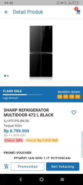 Promo Kulkas Sharp 4 Pintu