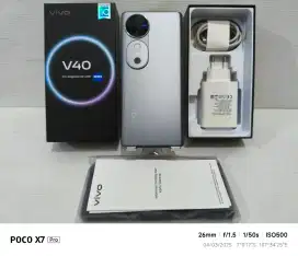 Vivo V40 5G 12+12/256 Gb Likenew 99% Garansi ResmiOn 04 Nov 25 bisa TT