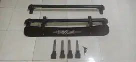 Crossbar, rak bagasi atap mobil 1 set, tinggal pasang