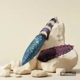 Kerajinan Tangan Pisau Tombak Model Flinstone