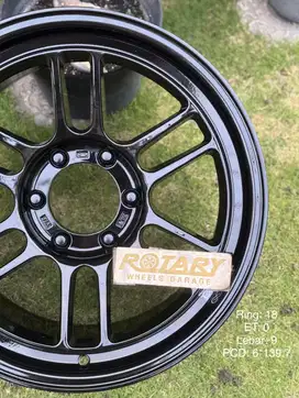 velg enkei rpf1 SUV Hitam Gloss FF ring18 BARU fortuner vrz vnt pajero