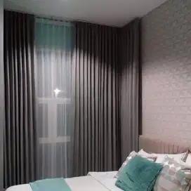 Jual & Pasang Tirai Gorden Vitrase Wallpaper Korden Gordeng Hordeng