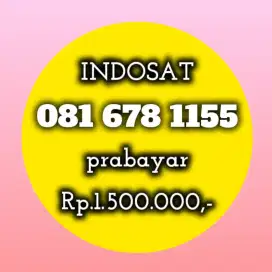 NOMOR CANTIK INDOSAT 678 1155