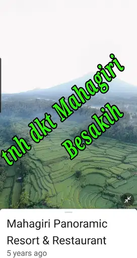 Dijual Tnh deket Resto Mahagiri Rendang Karangasem Bali