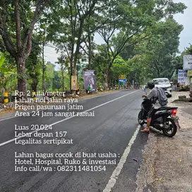 Lahan nol jalan raya termurah prigen pasuruan